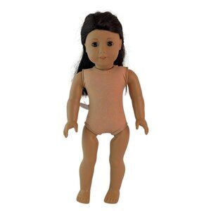 American Girl Truly Me 18" Doll Straight Black Hair Brown Eyes Nude Loose READ